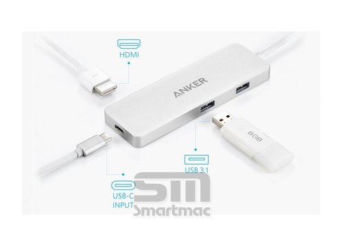 Переходник Anker Premium USB-C Hub